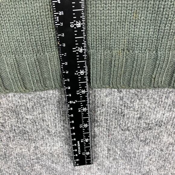 Ecko Sweater Mens Size XL Wool Blend Olive Retro Logo Knit Crewneck Fall 1999 - Picture 5 of 9